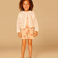 STAINS AND STORIES - IVORY GEHAAKT VEST 3D BLOEMEN