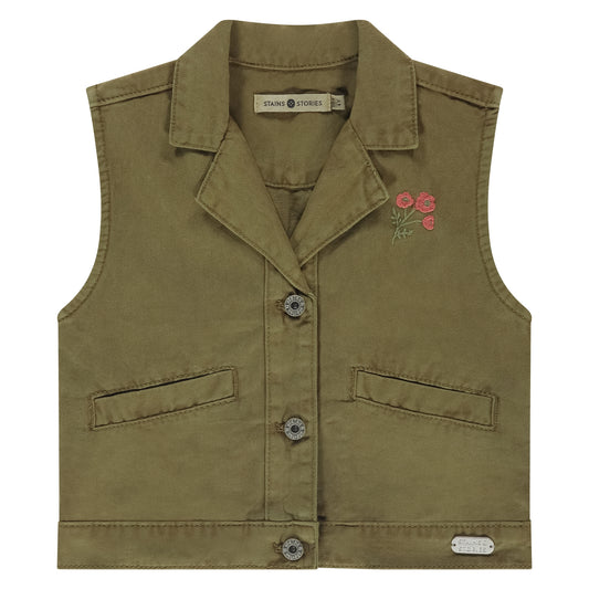 STAINS AND STORIES - ARMY GILET
