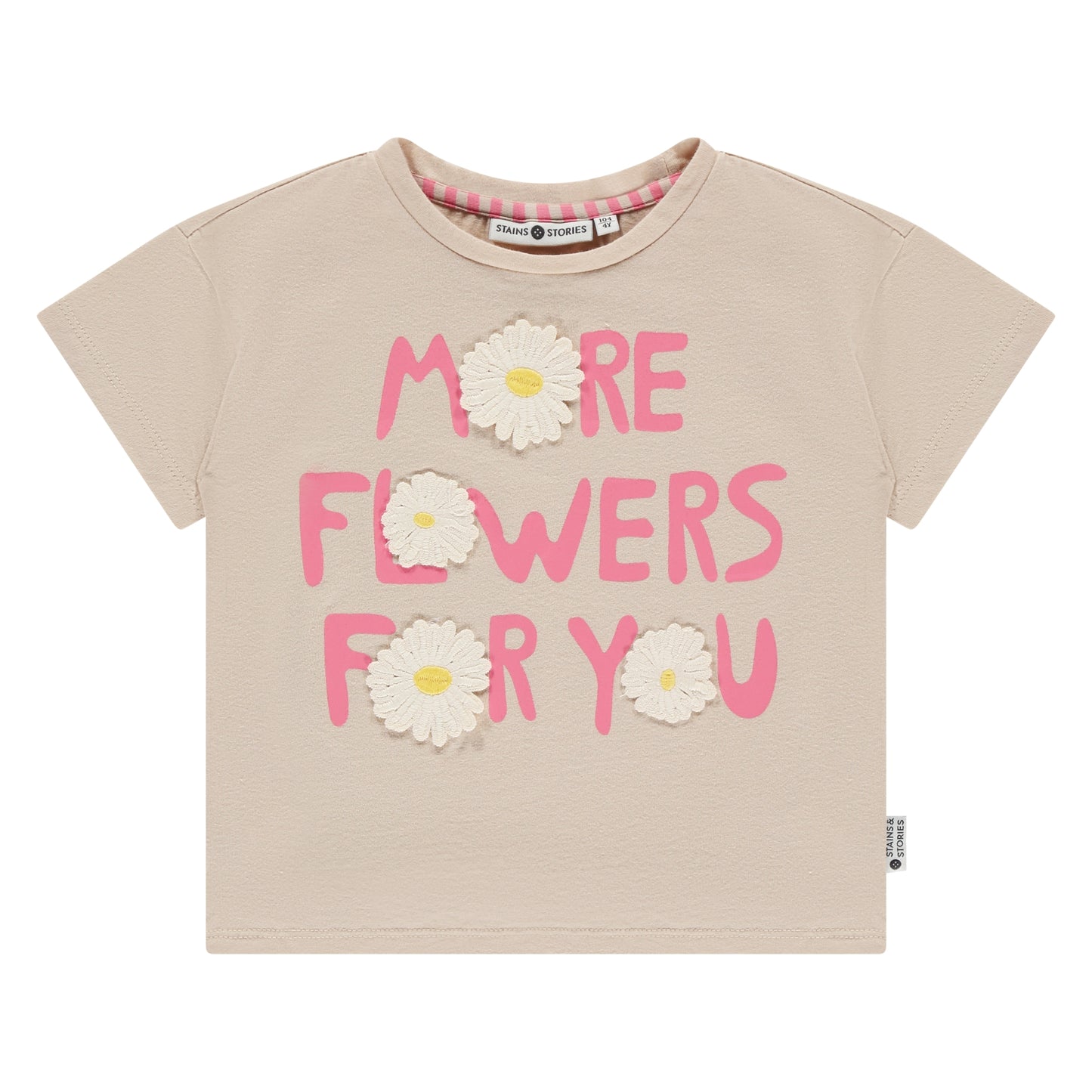 STAINS AND STORIES - T-SHIRT MORE FLOWERS FOR YOU
