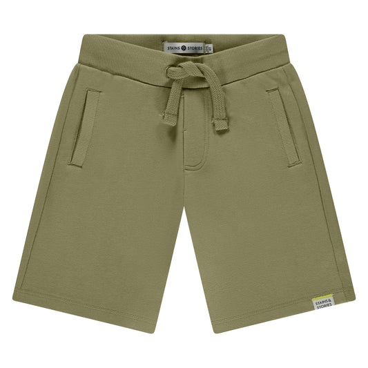 STAINS AND STORIES - SWEATSHORT GRASS WIDE FIT