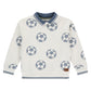 STAINS AND STORIES - SWEATSHIRT POLOKRAAG VOETBAL