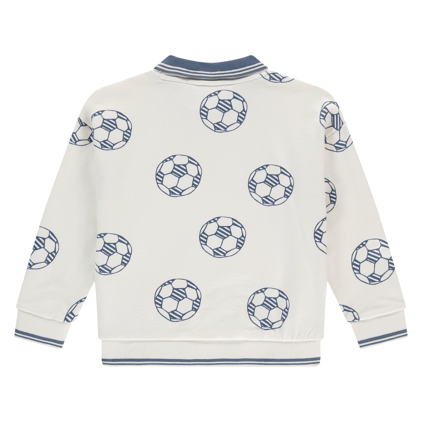STAINS AND STORIES - SWEATSHIRT POLOKRAAG VOETBAL