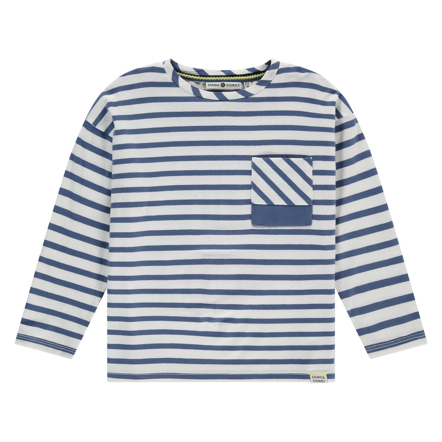 STAINS AND STORIES - GESTREEPT SHIRT WATER