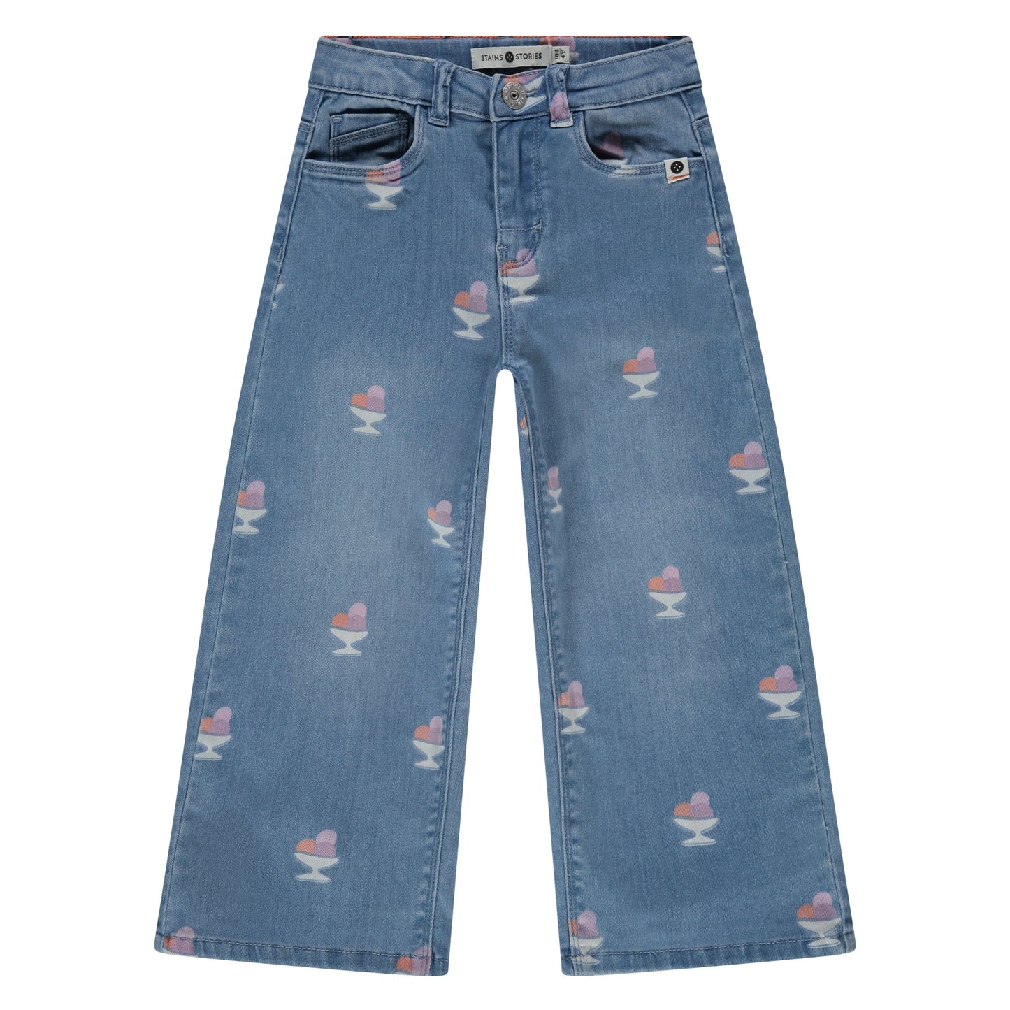 STAINS AND STORIES - ICECREAM DENIM BROEK