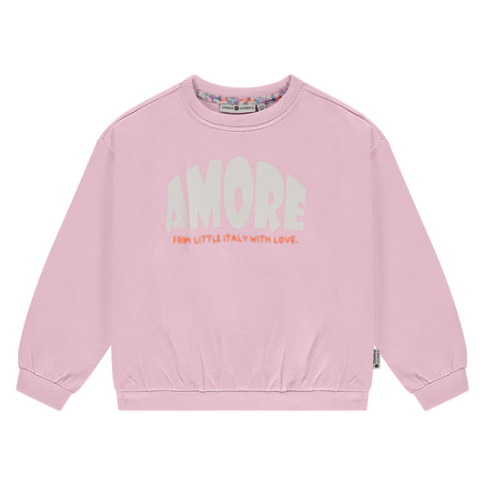 STAINS AND STORIES - AMORE BLUSH SWEATER