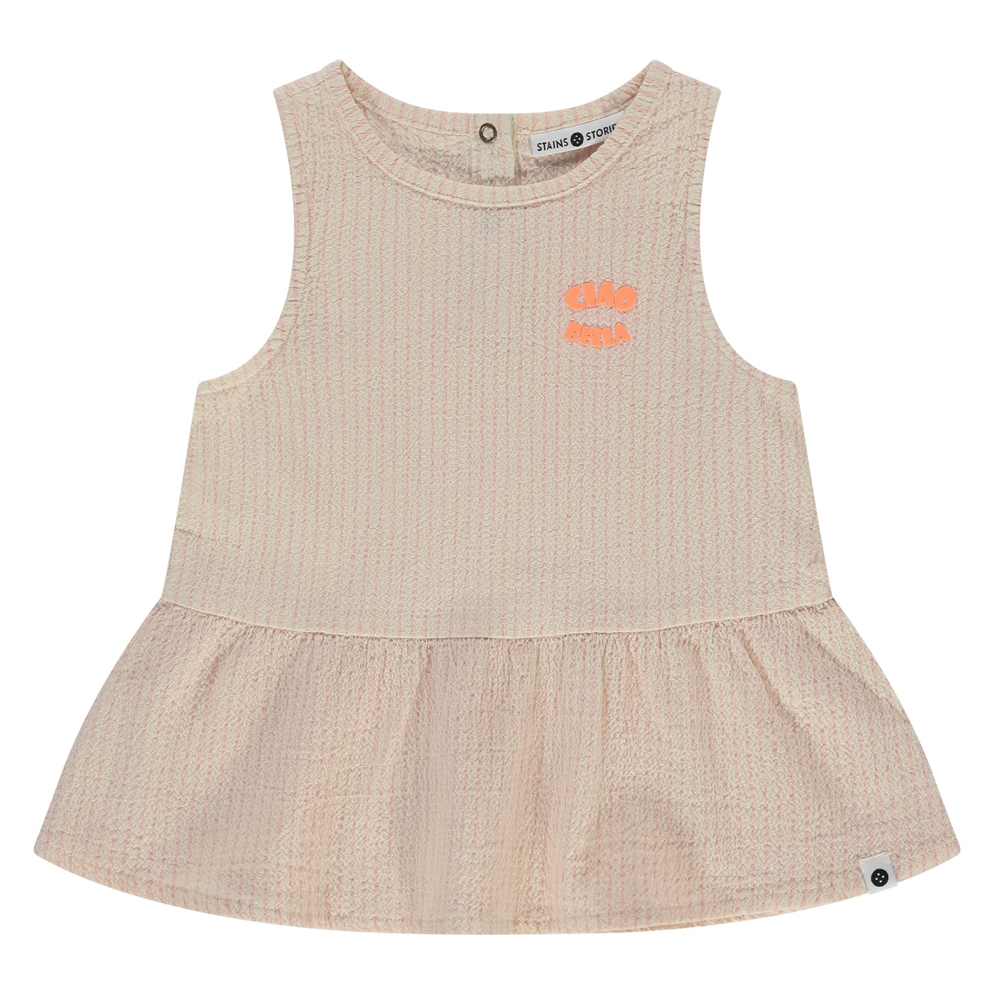 STAINS AND STORIES - PEPLUM TOP BLUSH