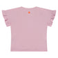 STAINS AND STORIES - BLUSH T-SHIRT MET RUCHES MOUWEN