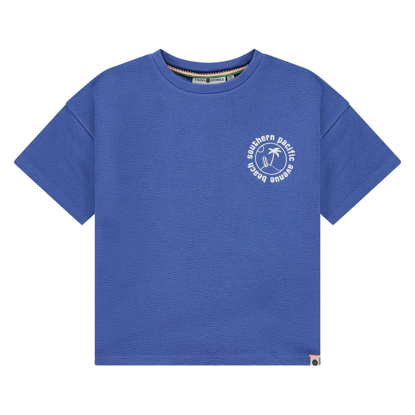 STAINS AND STORIES - ROYAL BLAUW T-SHIRT