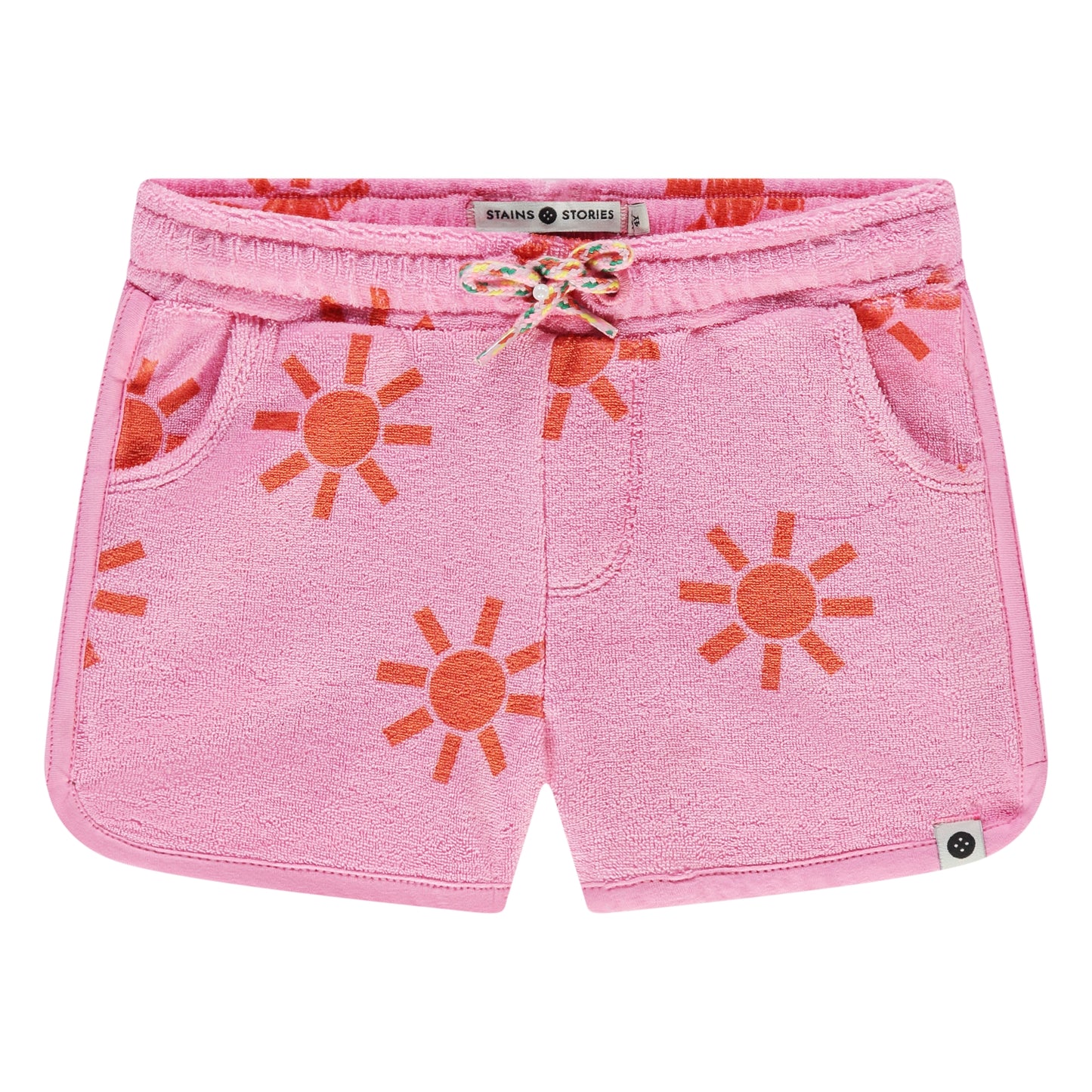 STAINS AND STORIES - BADSTOF NEON PINK SHORT