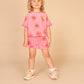 STAINS AND STORIES - BADSTOF NEON PINK SHORT