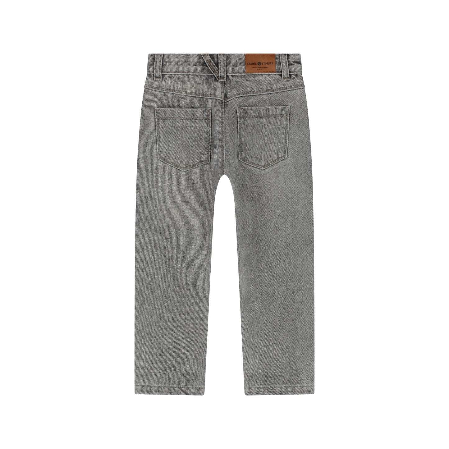 STAINS AND STORIES - LIGHT GREY DENIM BROEK