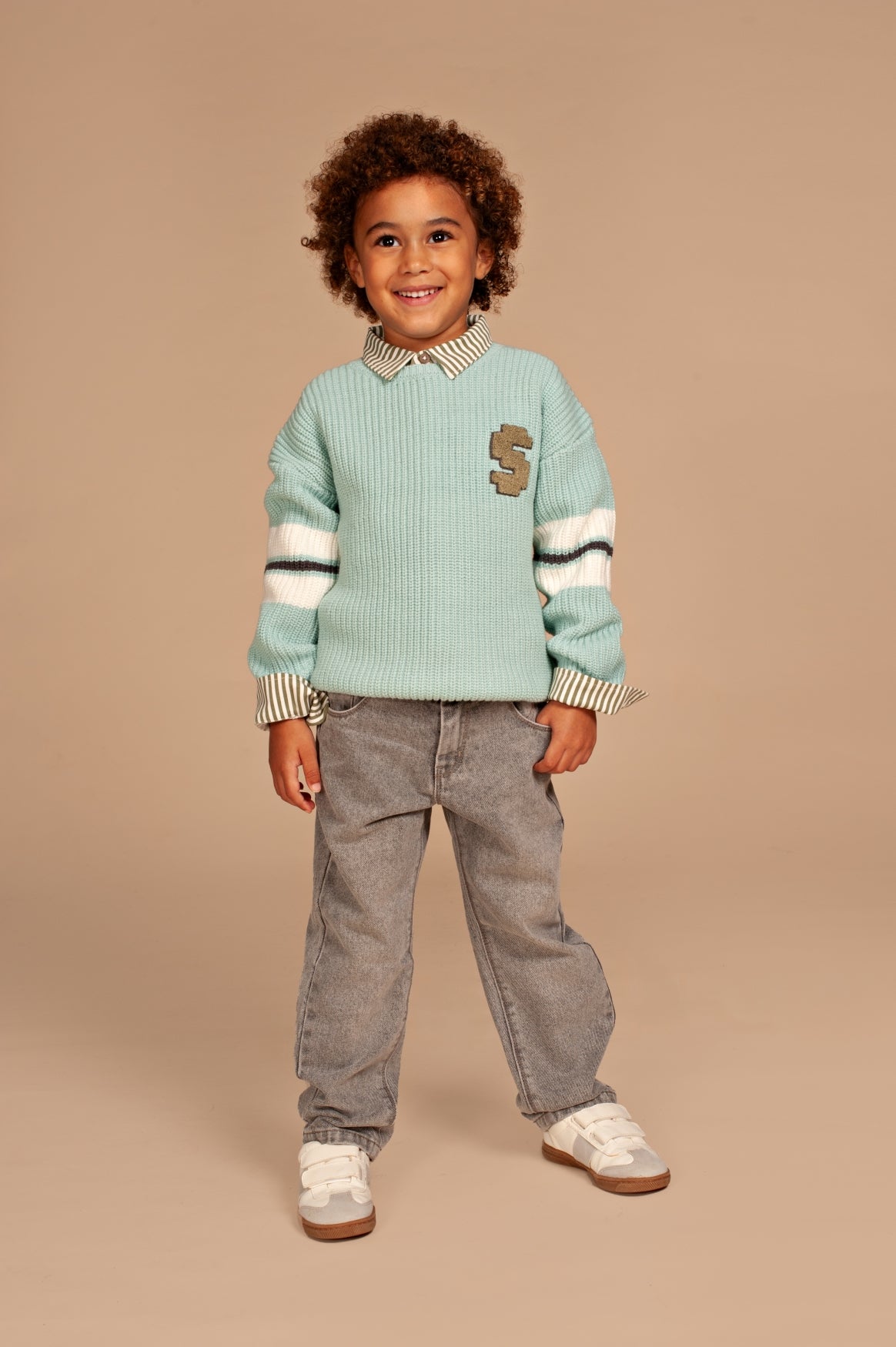 STAINS AND STORIES - LIGHT GREY DENIM BROEK