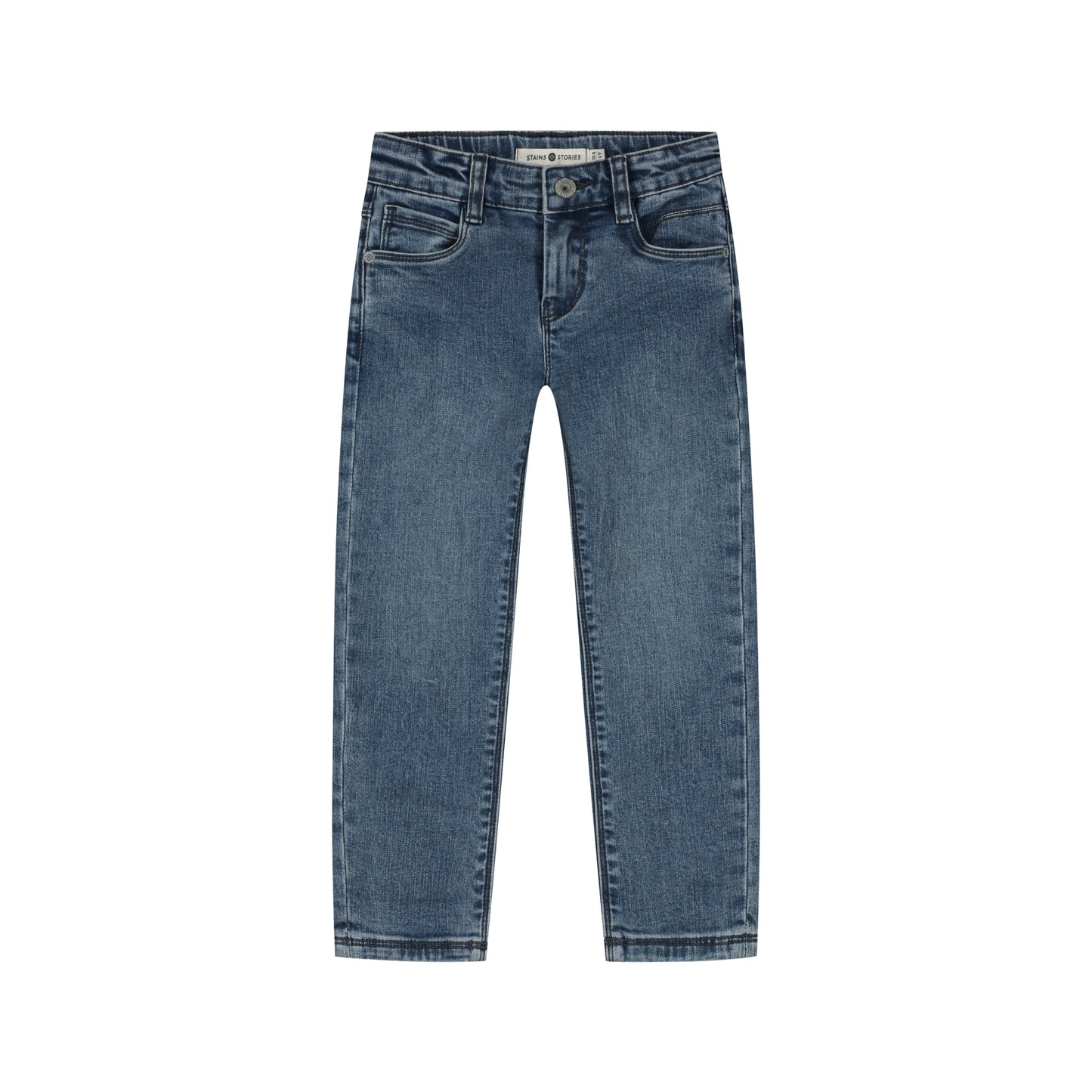 STAINS AND STORIES - MID BLUE DENIM JEANS
