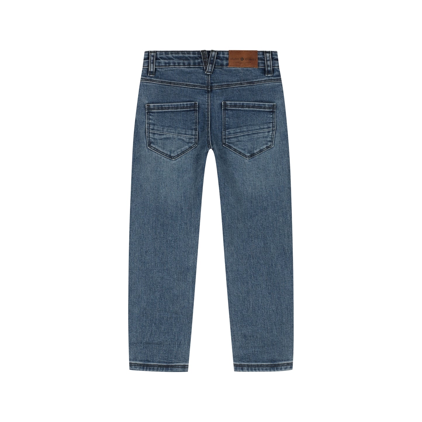 STAINS AND STORIES - MID BLUE DENIM JEANS