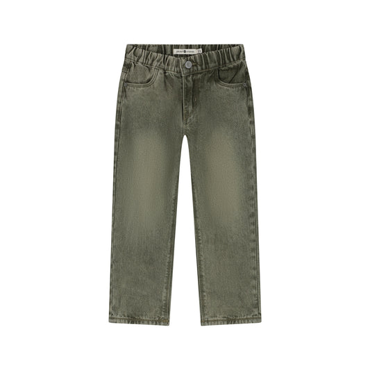 STAINS AND STORIES - ARMY DENIM BROEK