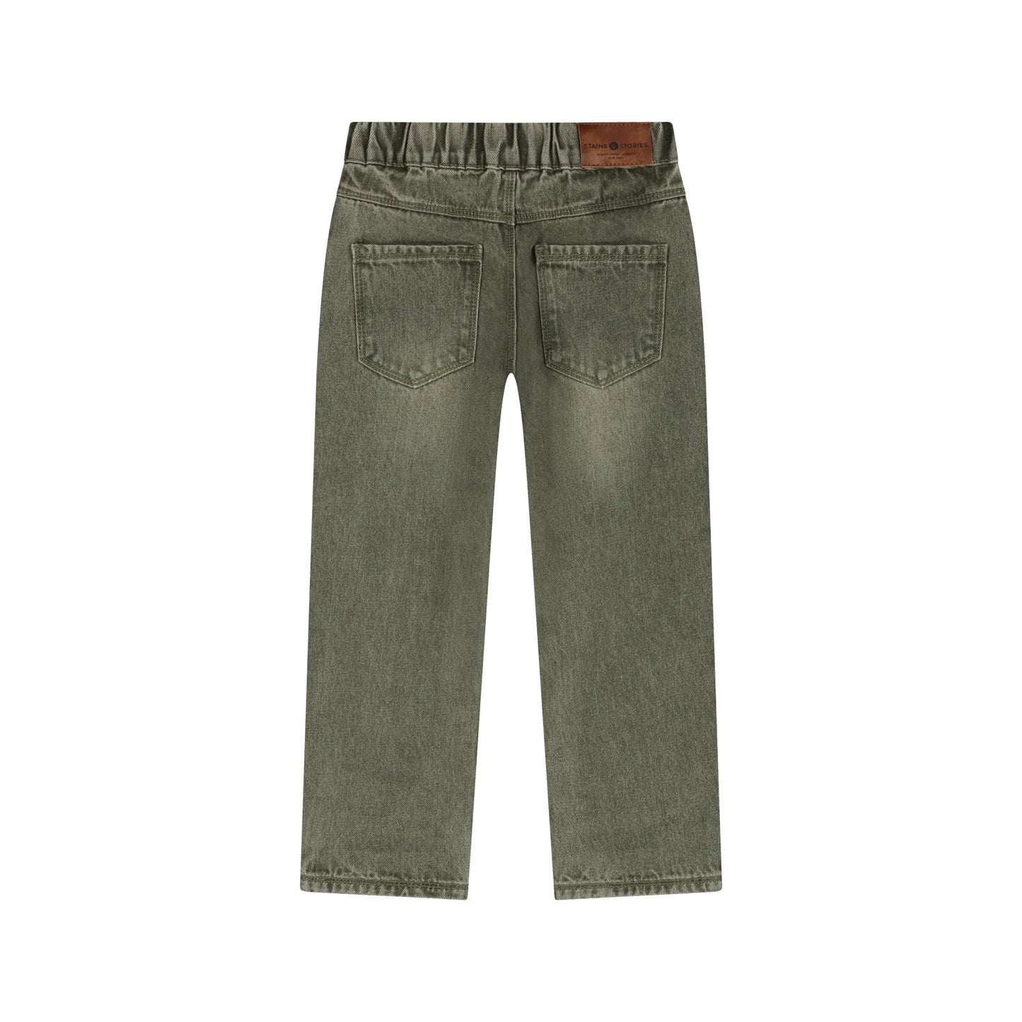 STAINS AND STORIES - ARMY DENIM BROEK
