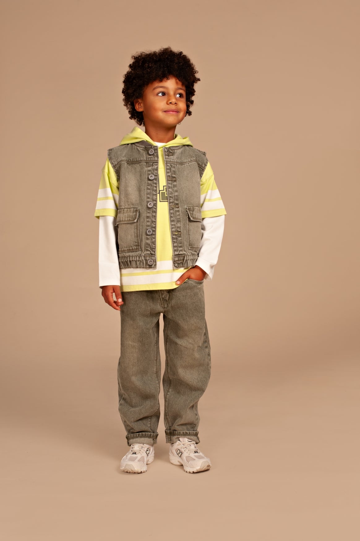STAINS AND STORIES - ARMY DENIM BROEK
