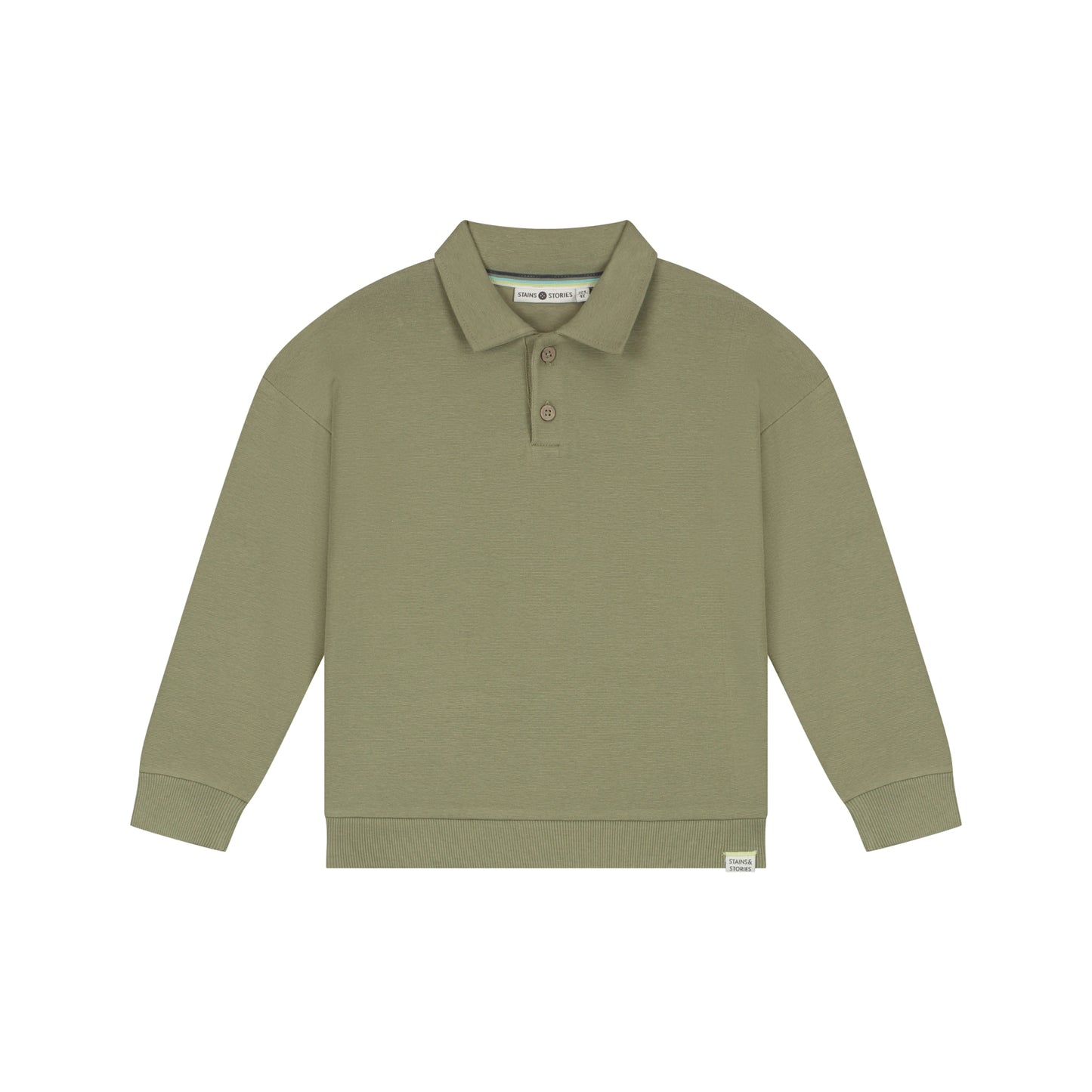 STAINS AND STORIES - ARMY POLO SHIRT