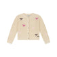STAINS AND STORIES - GEBREID VEST CREAM STRIKJES