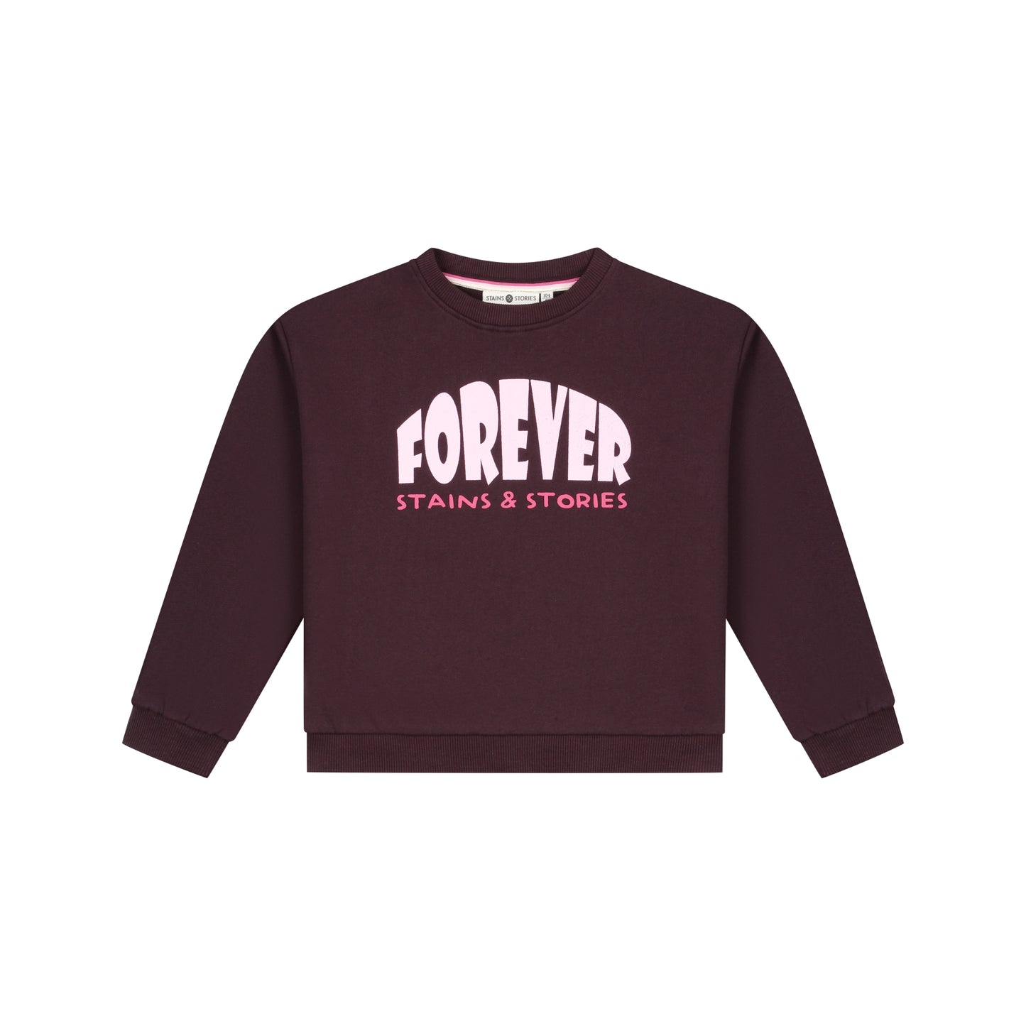STAINS AND STORIES - WINE RED SWEATER