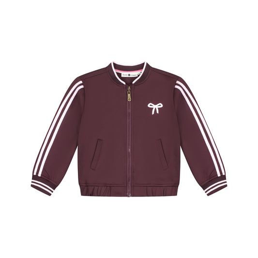 STAINS AND STORIES - TRACK VEST WINE RED