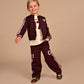 STAINS AND STORIES - TRACK VEST WINE RED