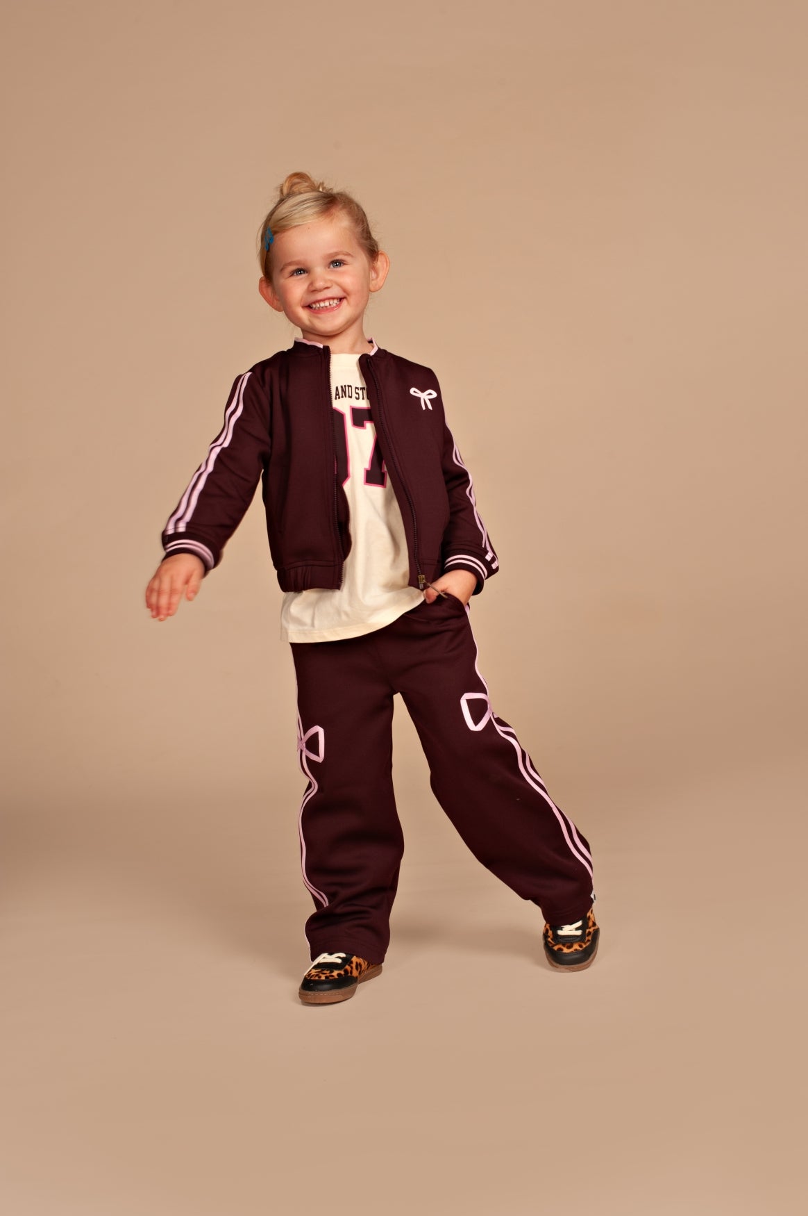 STAINS AND STORIES - TRACK VEST WINE RED