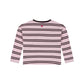 STAINS AND STORIES - WINE RED GESTREEPT SHIRT