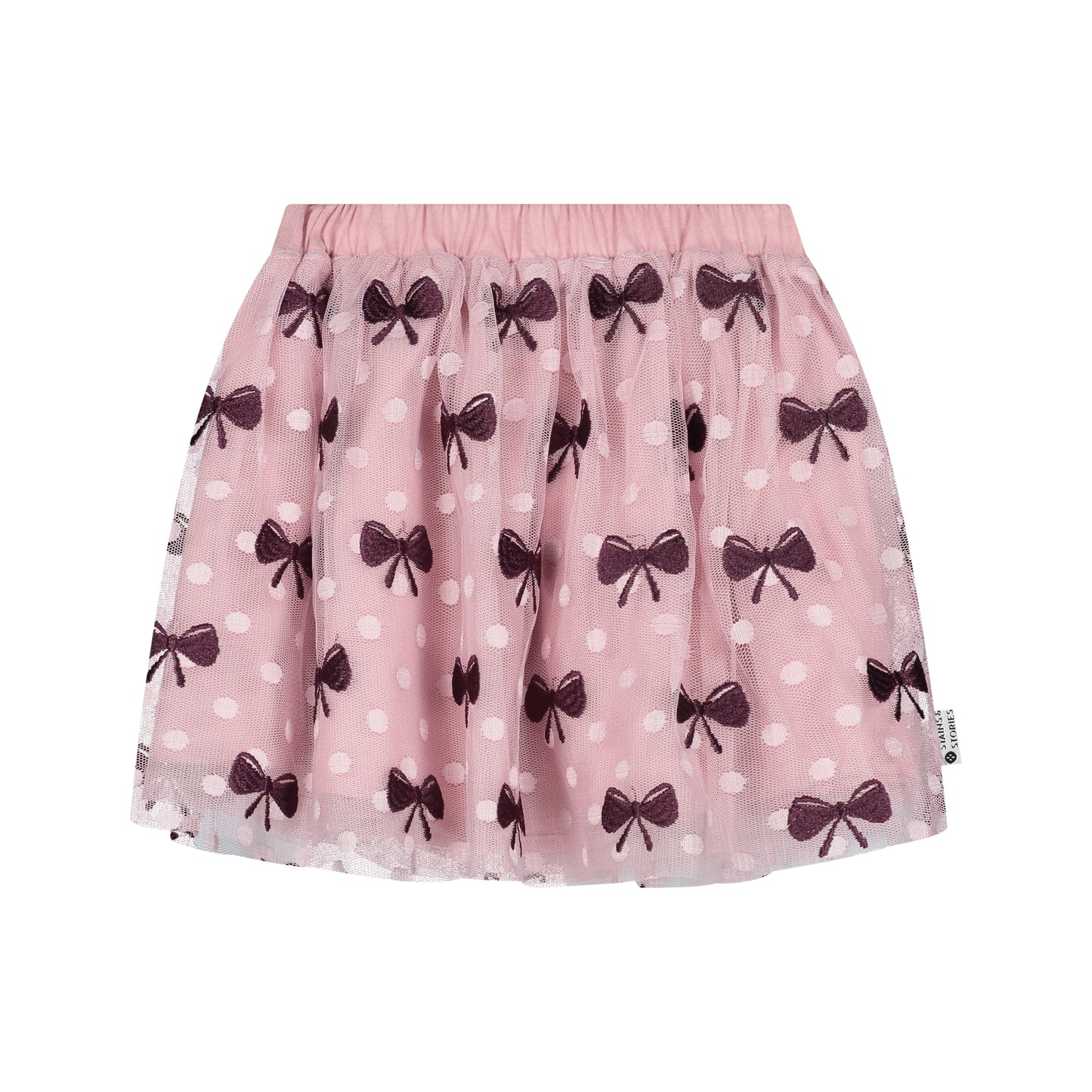 STAINS AND STORIES - WINE RED / ROZE STRIKJES ROK