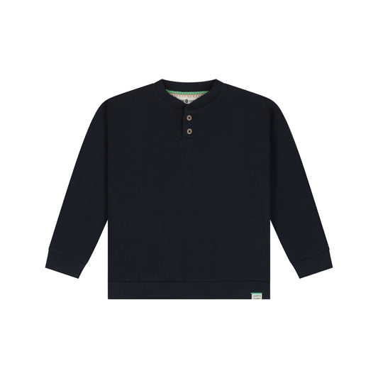 STAINS AND STORIES - NAVY HENLEY
