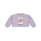 STAINS AND STORIES - CROPPED SWEATER LILAC