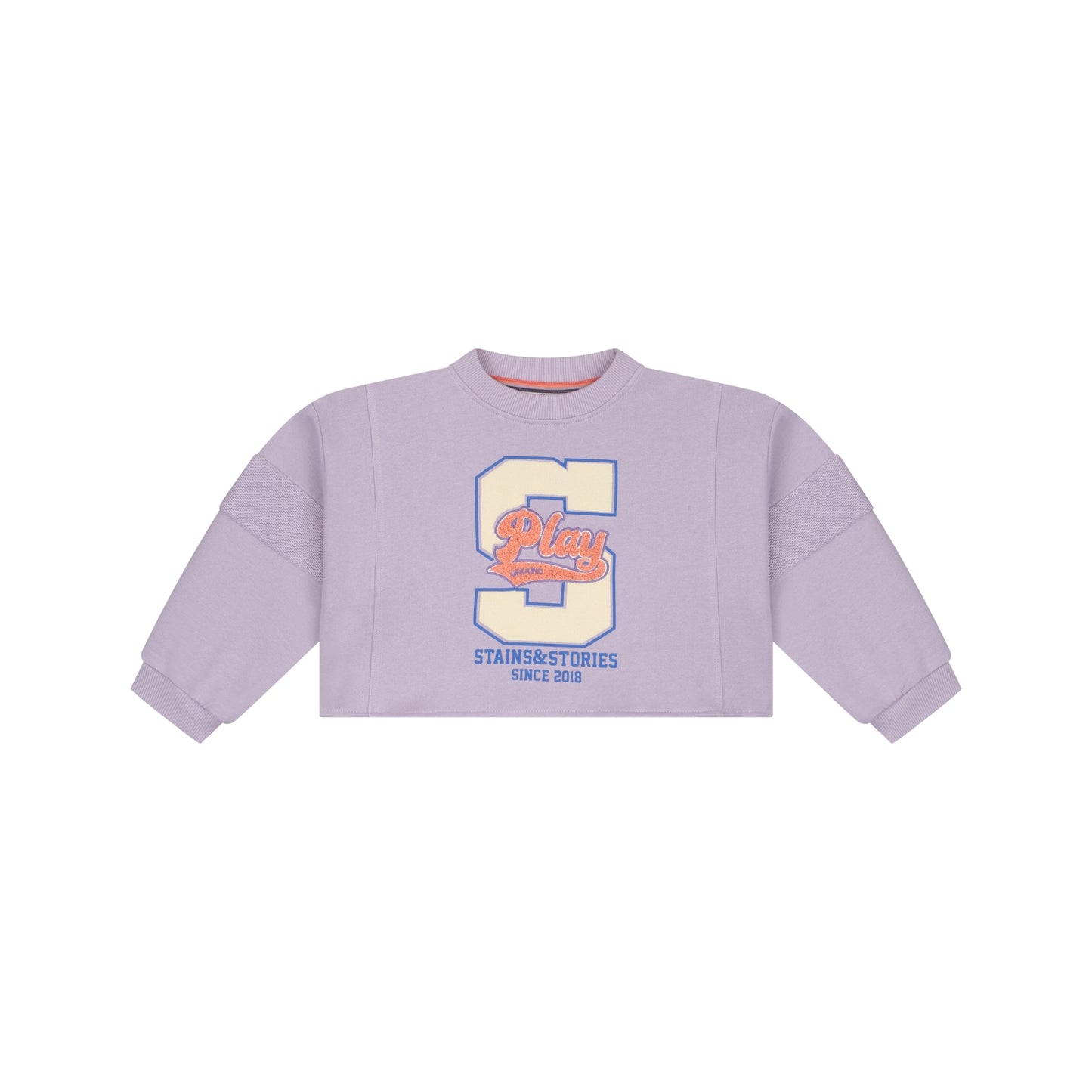 STAINS AND STORIES - CROPPED SWEATER LILAC