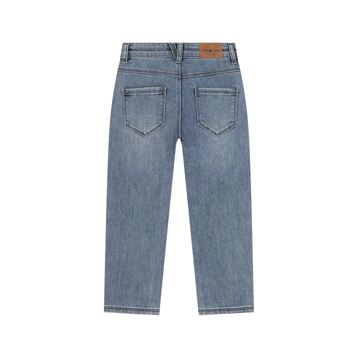 STAINS AND STORIES - WIDE FIT BLUE DENIM