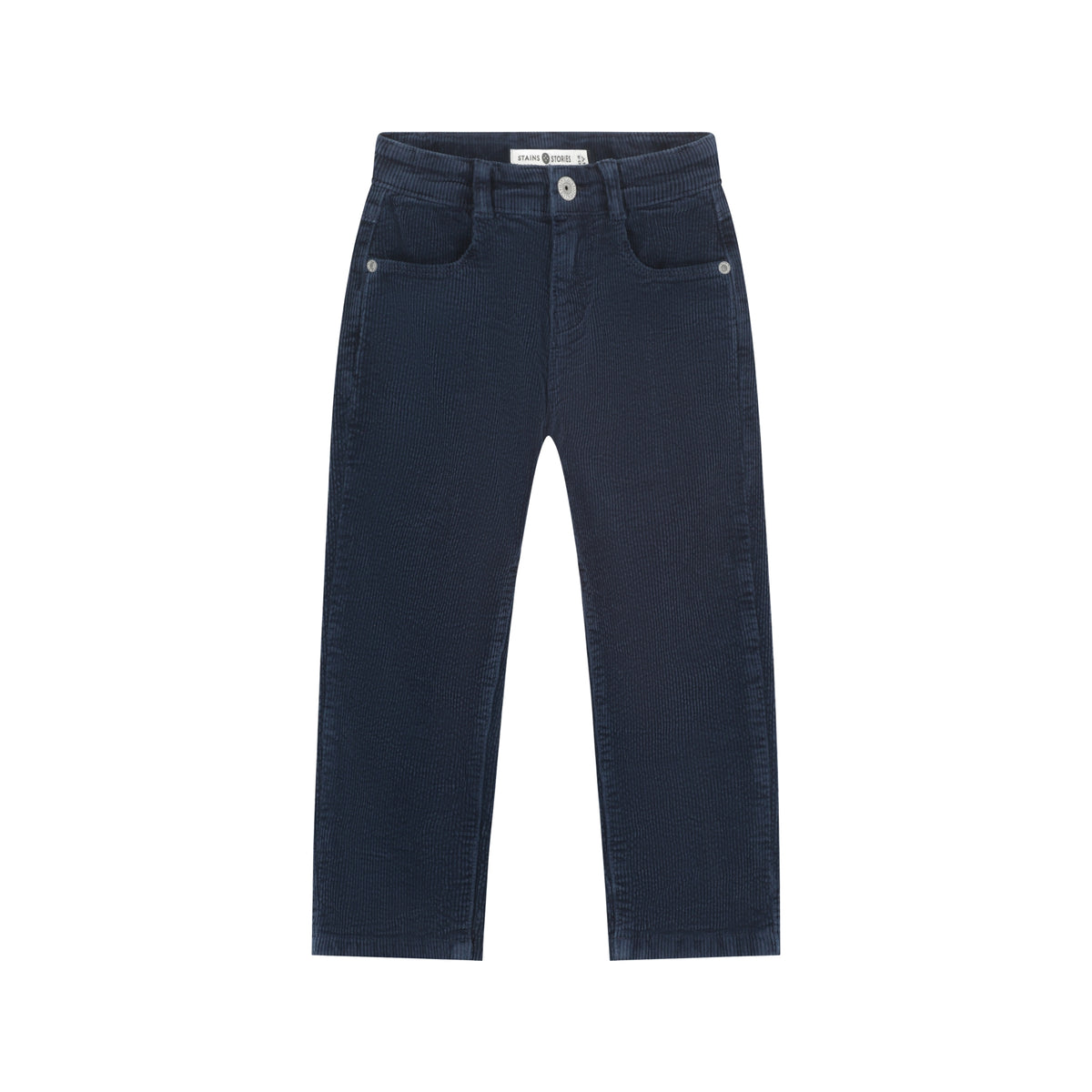 STAINS AND STORIES - INDIGO RIB BROEK