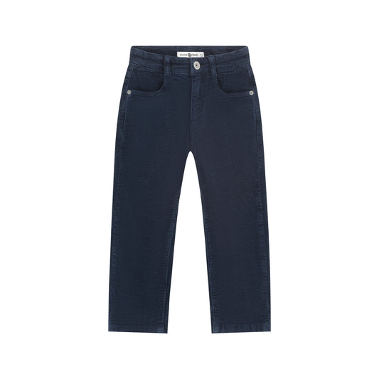 STAINS AND STORIES - INDIGO RIB BROEK