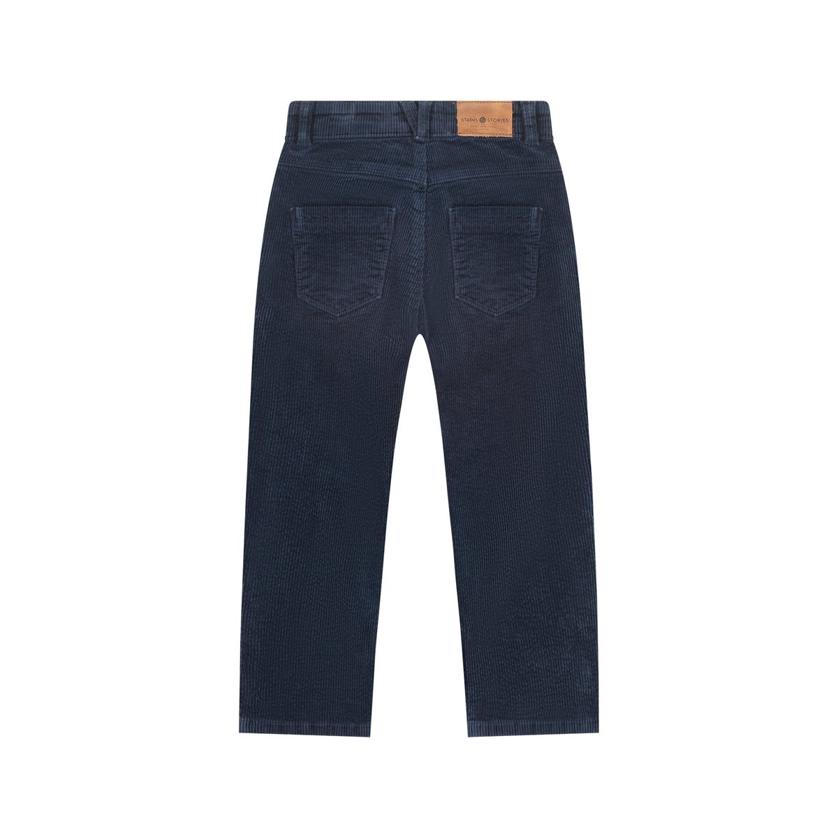 STAINS AND STORIES - INDIGO RIB BROEK