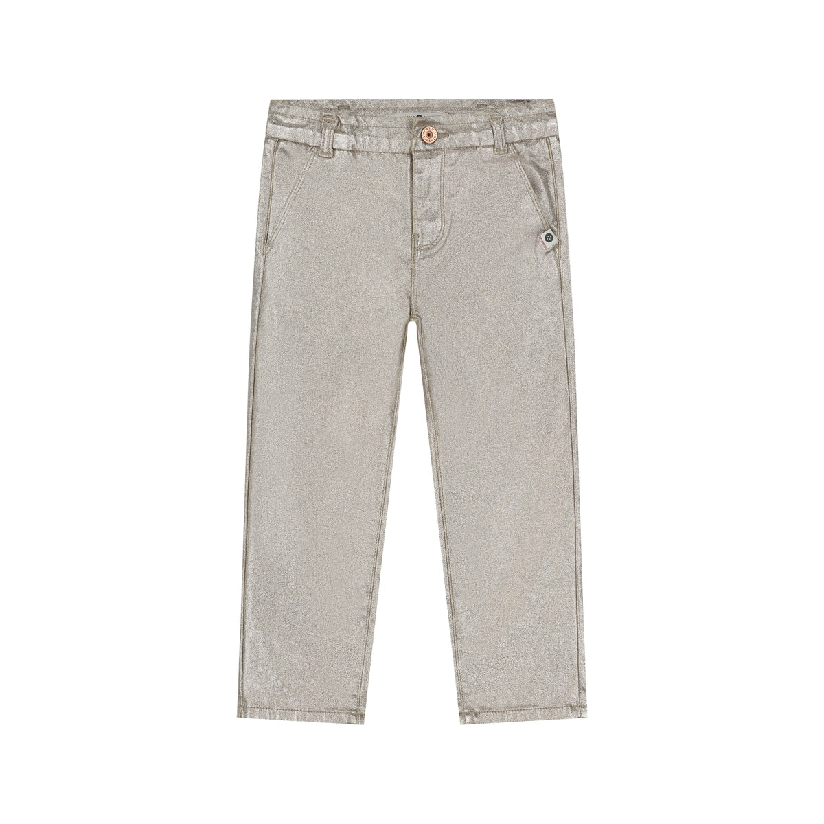 STAINS AND STORIES - GOLD METALLIC BROEK
