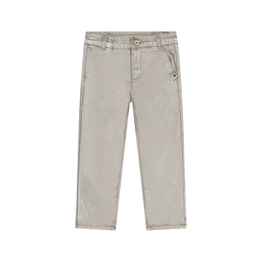 STAINS AND STORIES - GOLD METALLIC BROEK