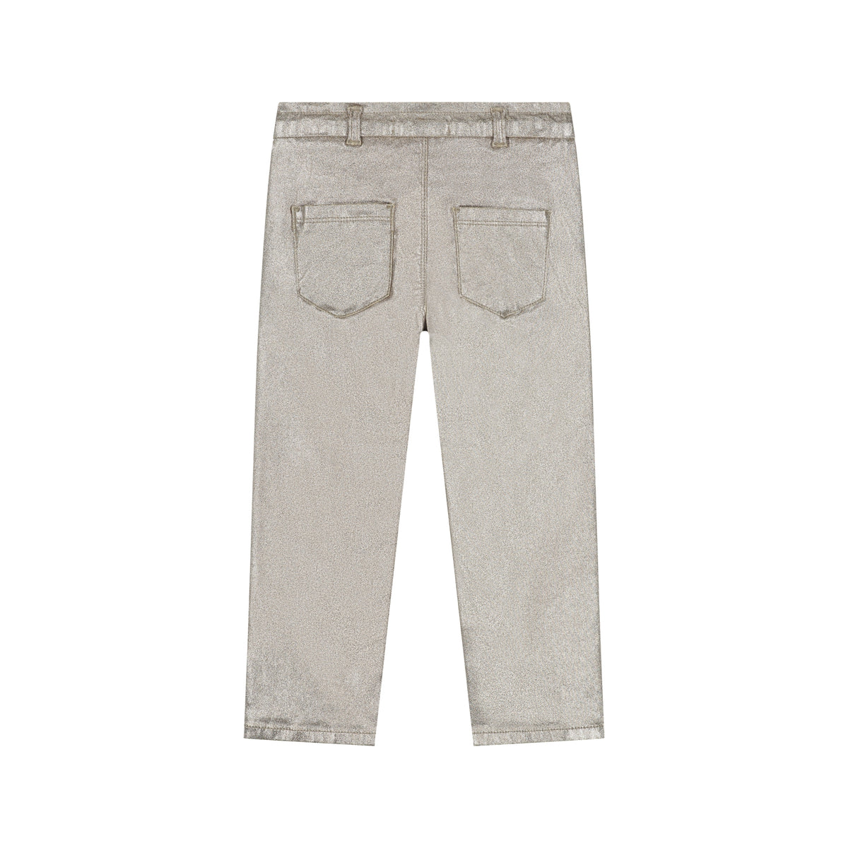 STAINS AND STORIES - GOLD METALLIC BROEK