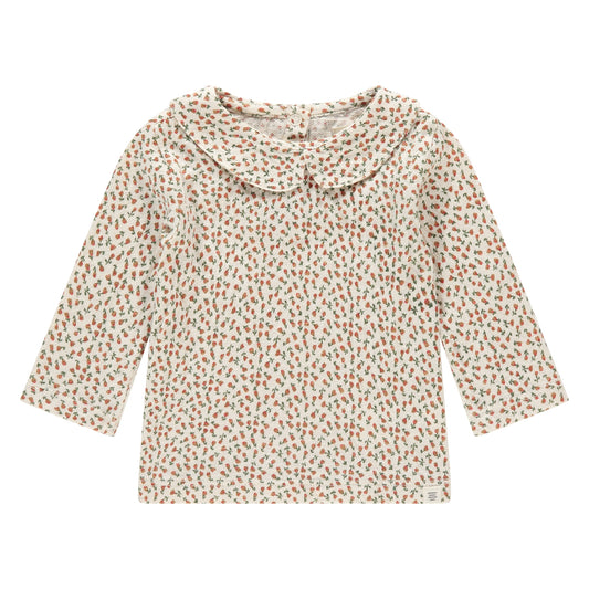 A TINY STORY - SNOW BLOEMETJES SHIRT MET KRAAGJE