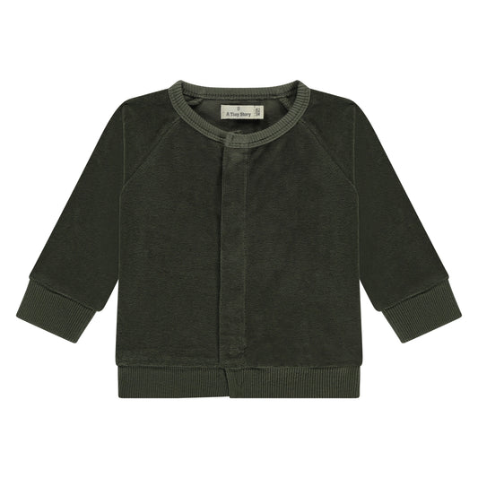 A TINY STORY - BASIL CARDIGAN