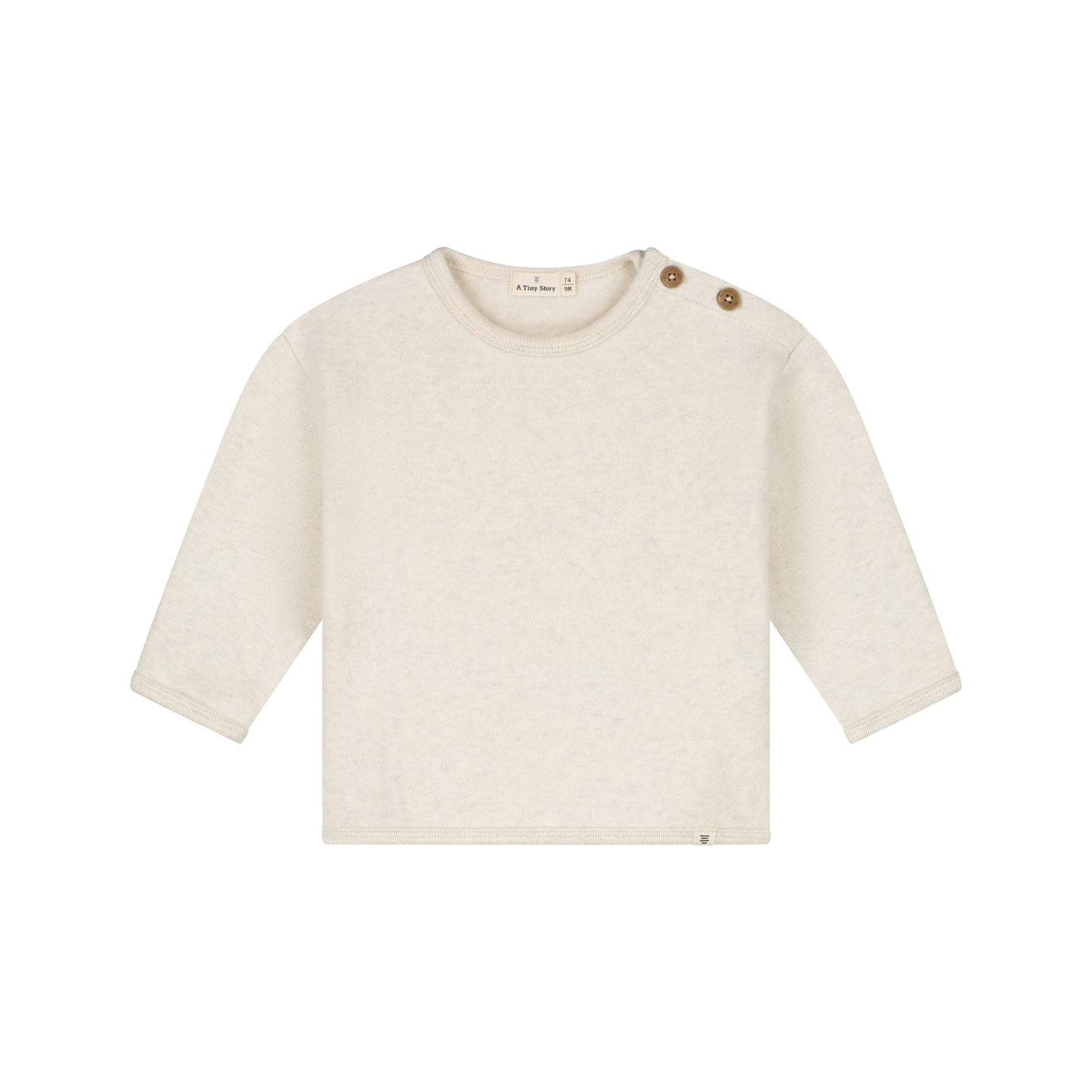 A TINY STORY - SHIRT ECRU MELANGE