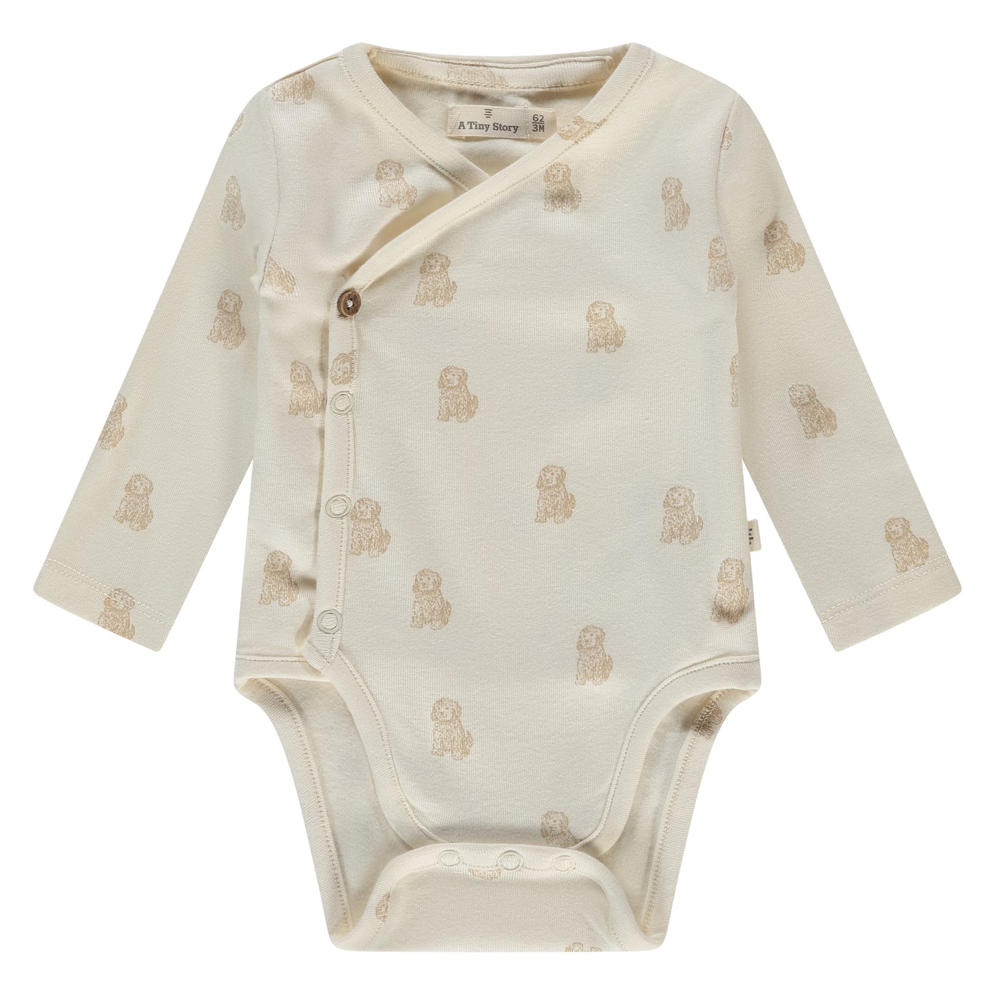 A TINY STORY - ROMPER LABRADOODLE ECRU