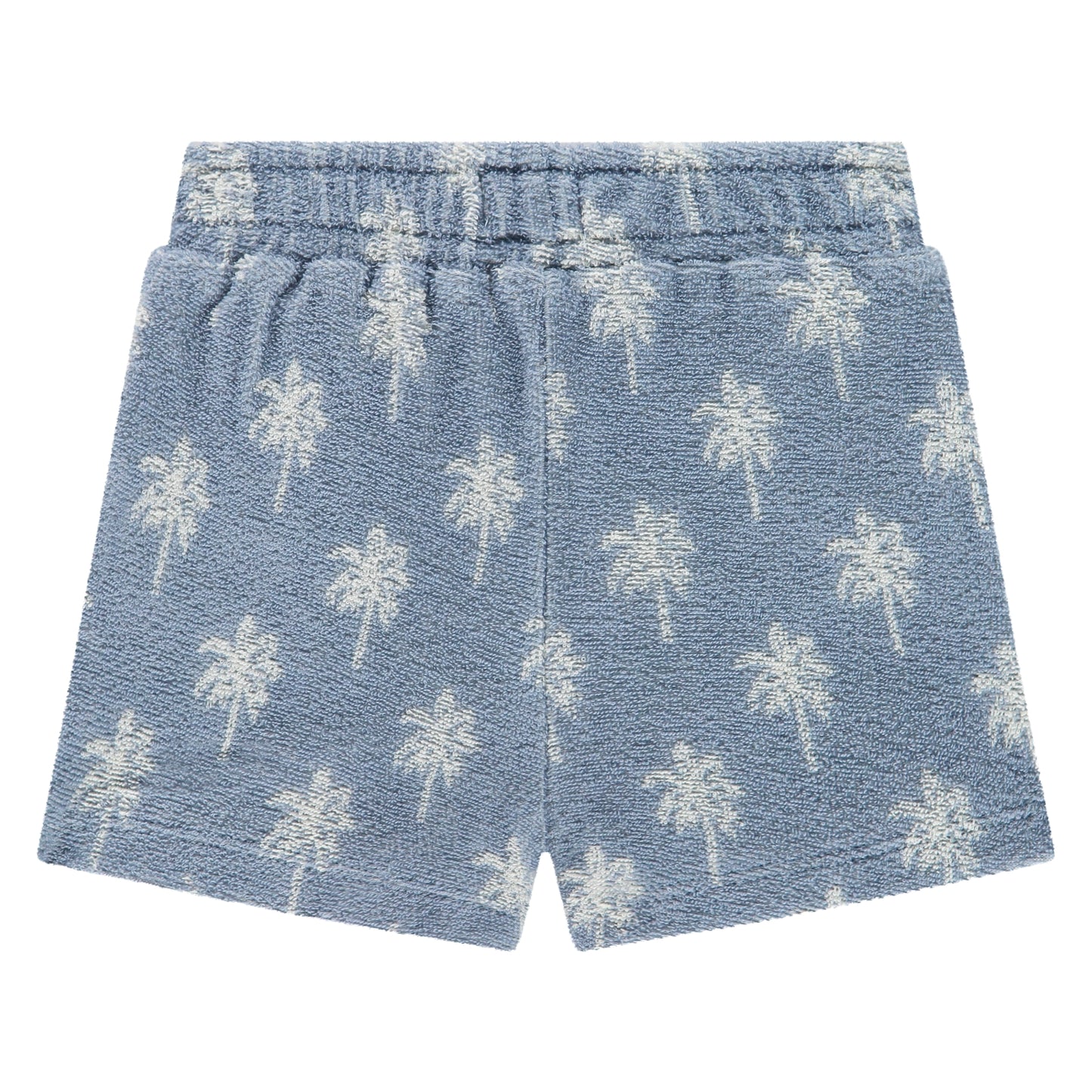 A TINY STORY - BABY SHORT LIGHT BLUE PALM