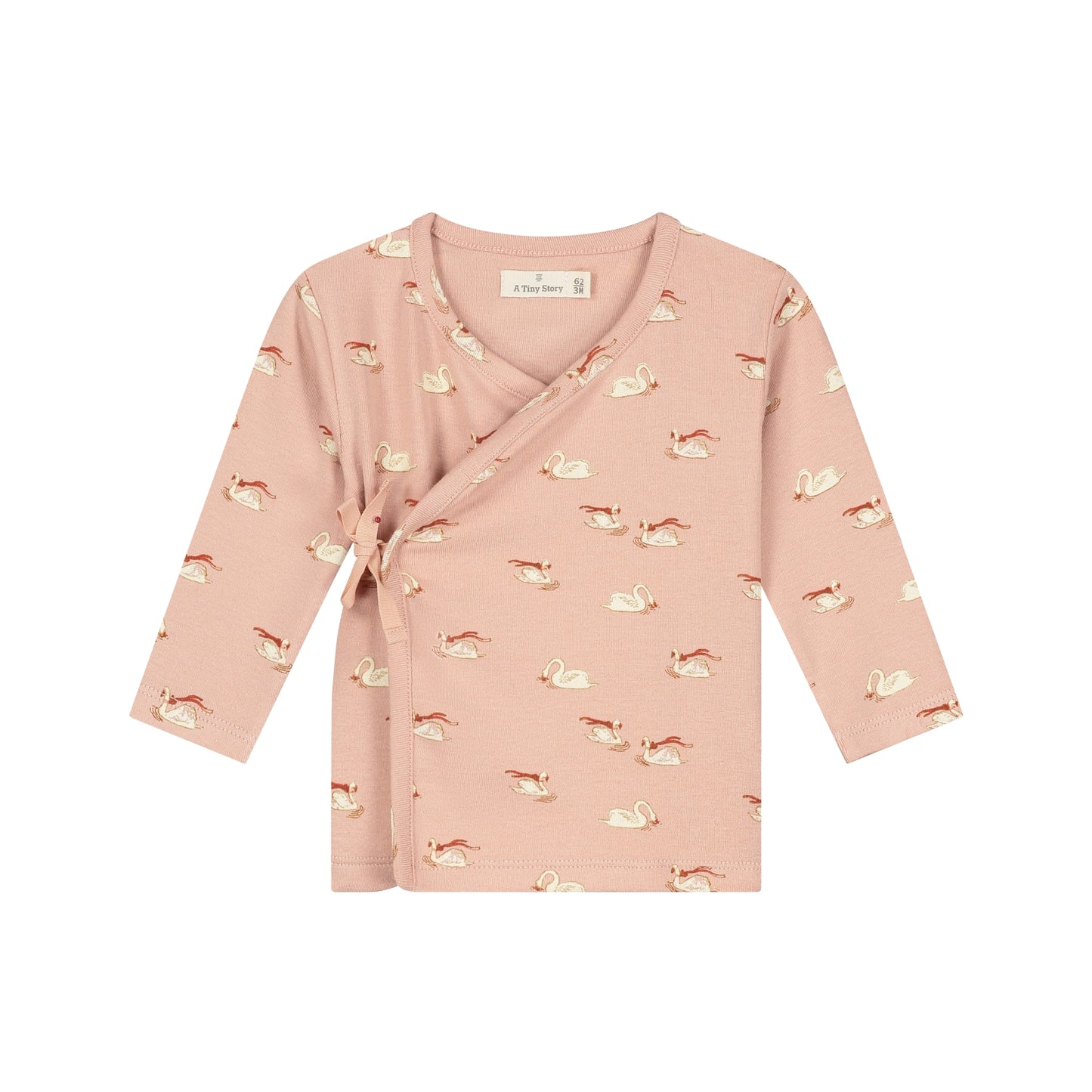 A TINY STORY - OLD PINK ZWAAN OVERSLAGSHIRT