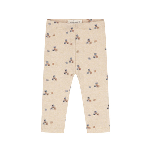 A TINY STORY - LEGGING BEIGE MELANGE BLOKJES
