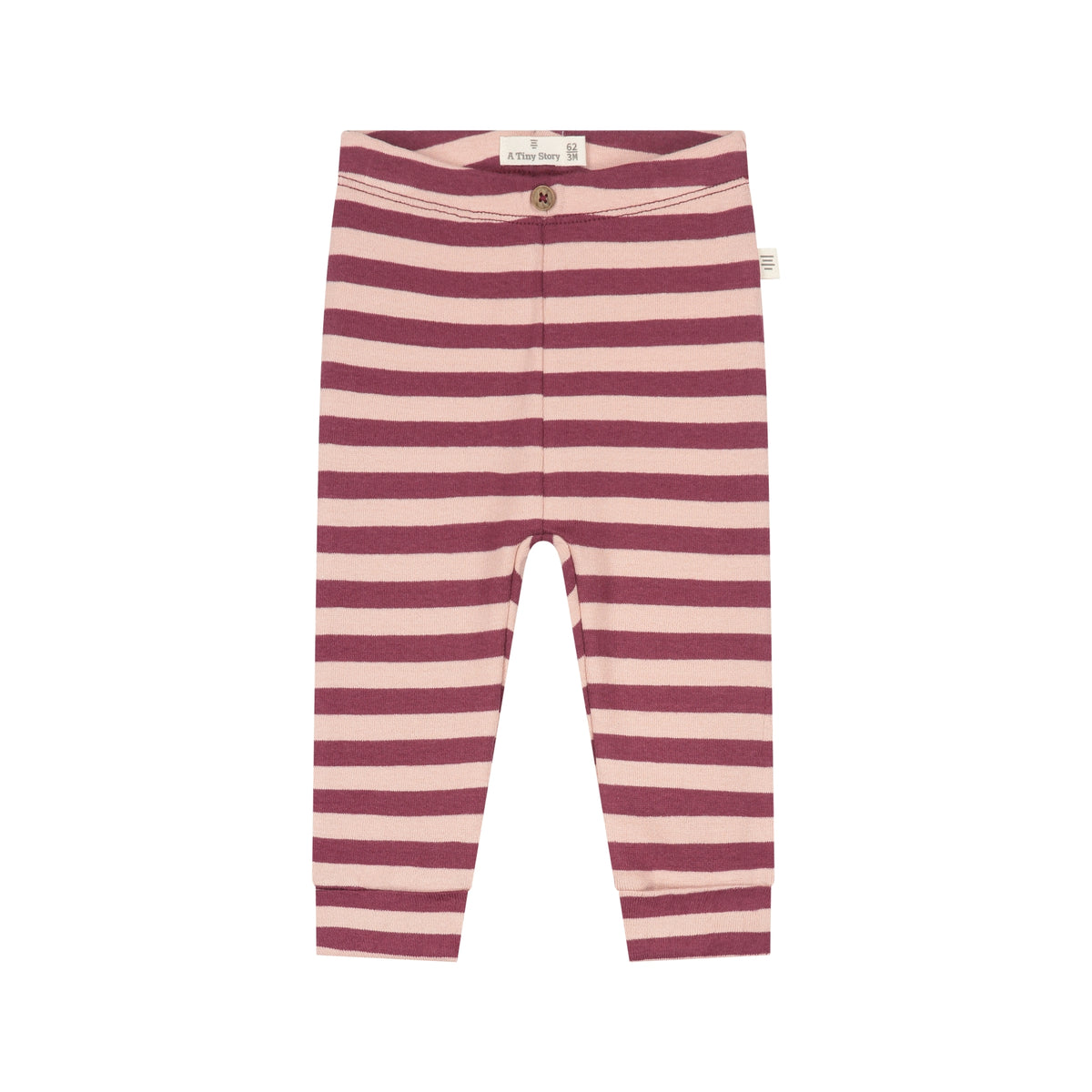 A TINY STORY - LEGGING GESTREEPT DARK RED