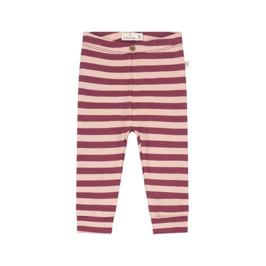 A TINY STORY - LEGGING GESTREEPT DARK RED