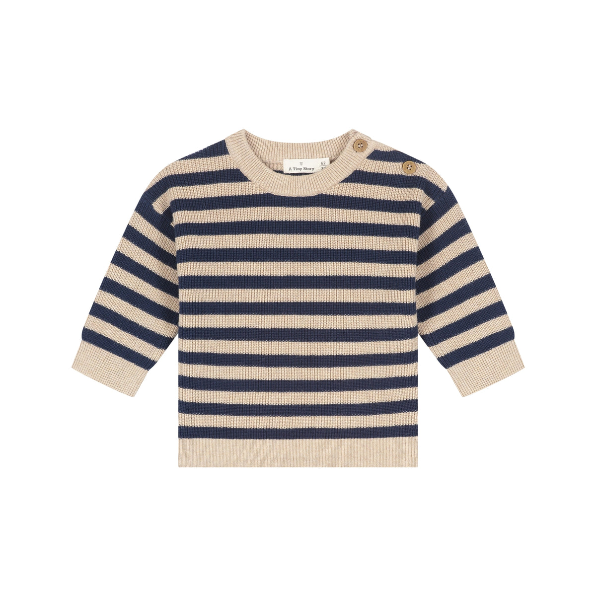 A TINY STORY - DARK BLUE GESTREEPTE TRUI