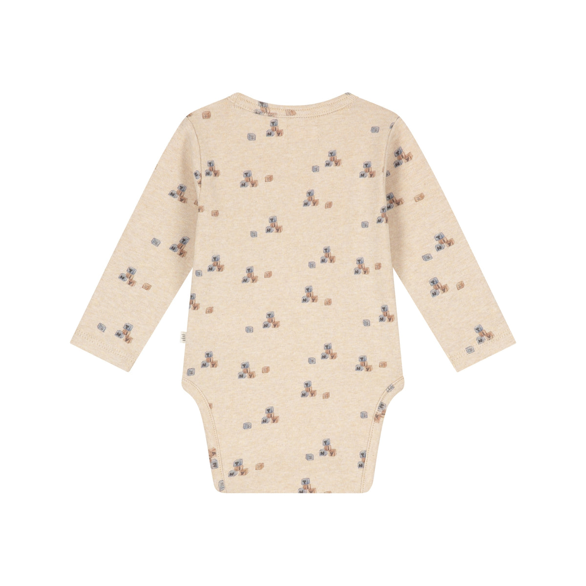 A TINY STORY - ROMPER BEIGE MELANGE BLOKJES